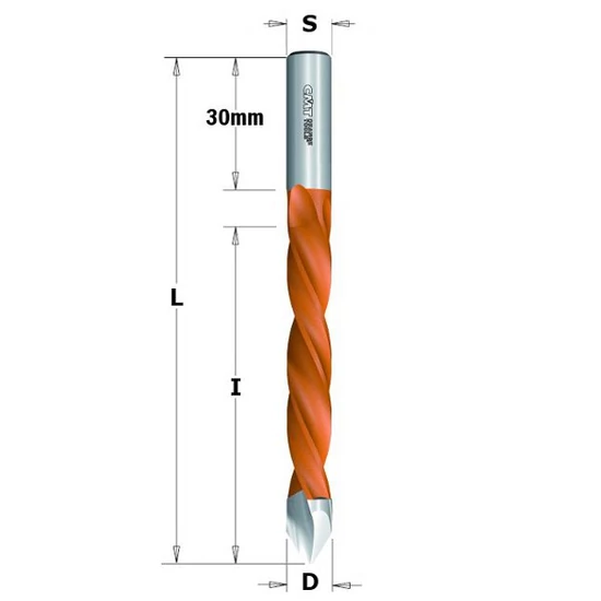 CMT Átmenő sorozatfúró, D=5-10; L=115; S=10