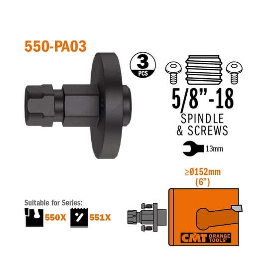 CMT Adapter Ø152 mm-nél nagyobb körkivágókhoz (  3db)