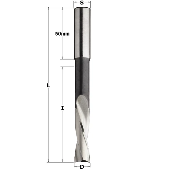 CMT Spirál élű hosszlyukfúró forgácstörővel, BALOS, D=6-16; S=13