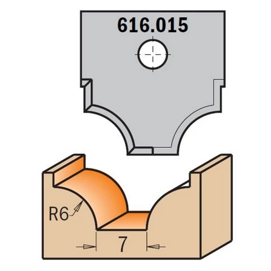 CMT profilos CNC marólapka; 616.015