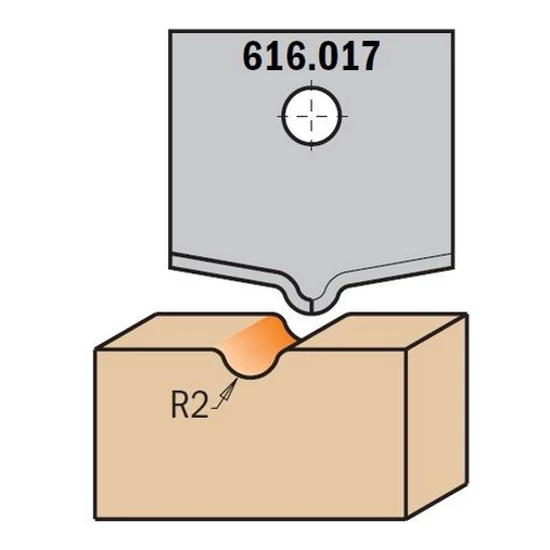 CMT profilos CNC marólapka; 616.017