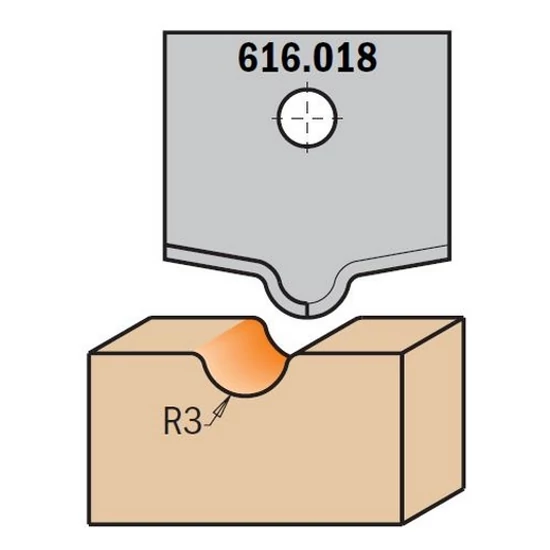 CMT profilos CNC marólapka; 616.018
