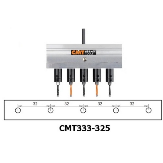 CMT Univerzális csoportfúró adapter 32 mm-es osztással