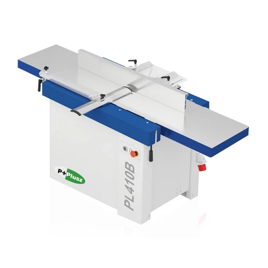 P+ PL410B egyengető gyalugép, 4 kW* 400V spirál gyalutengellyel