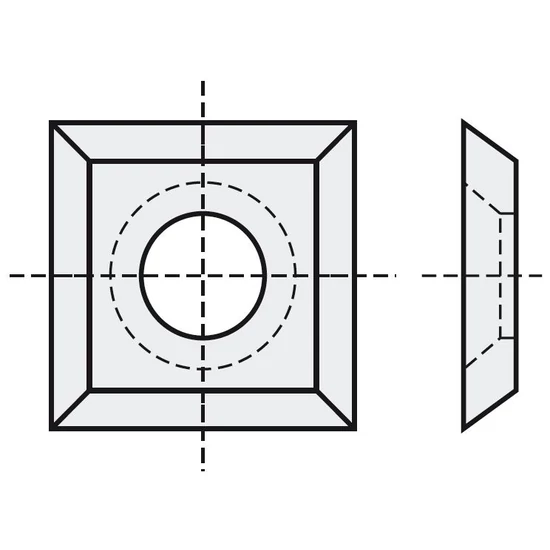 OMAS Keményfém cserelapka 14x14x2