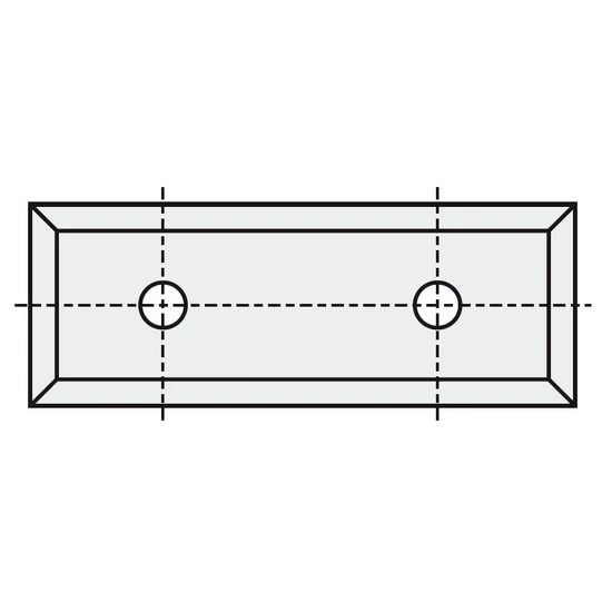 P+ Keményfém cserelapka 49,5x9x1,5