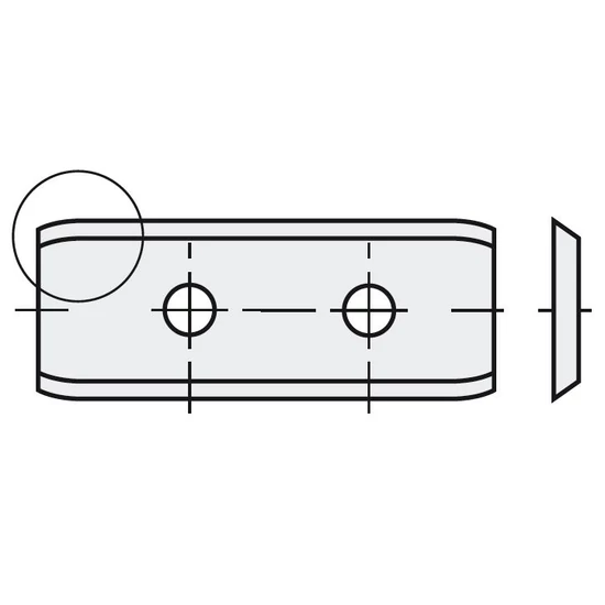 OMAS Keményfém cserelapka  30x12x1,5