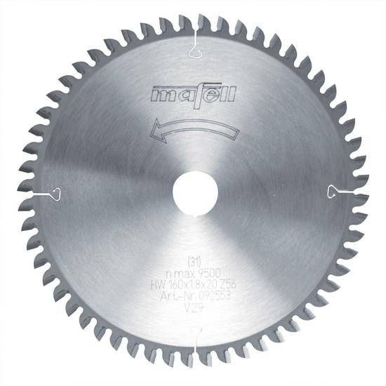 Mafell HM fűrészlap, 160x1,2/1,8x20 mm, Z=56