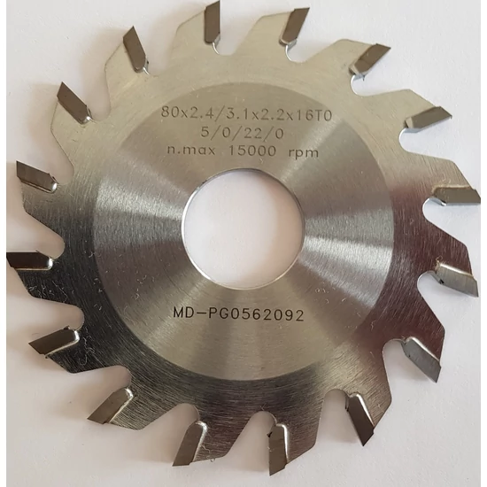 OAV Fűrészlap, D80*d20*16T*2,4-3,1 mm első/hátsó végvágás,MAX330,350M gépekhez