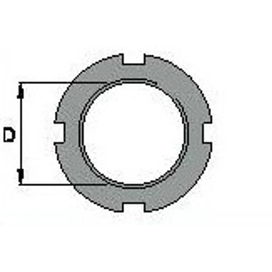 OMAS szerelőhüvely anya, 302 D1=60