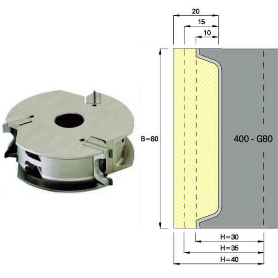 Omas multiprofil marófej; ART 400-G; D=137; B=80