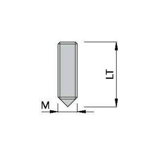 OMAS kúpos hernyócsavar  M6x20