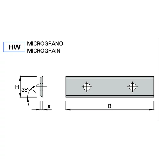 OMAS Keményfém cserelapka  7,6x12x1,5