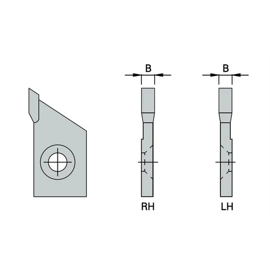 Omas nútmaró lapkák jobbos-balos kialakítással, 480-17