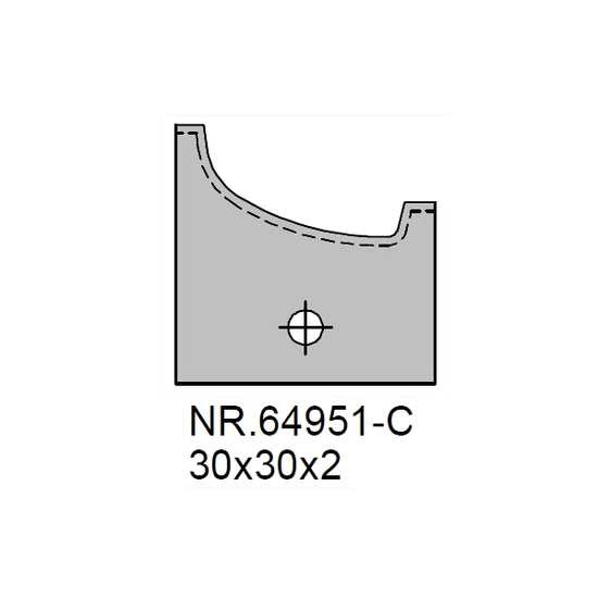 Omas ablakgyártó lapka 70000W-hez; Nr. 64951-C