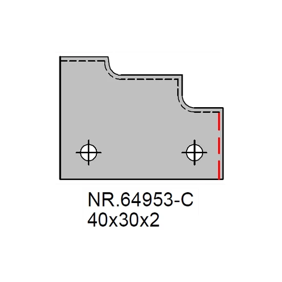 Omas ablakgyártó lapka 70000W-hez; Nr. 64953-C