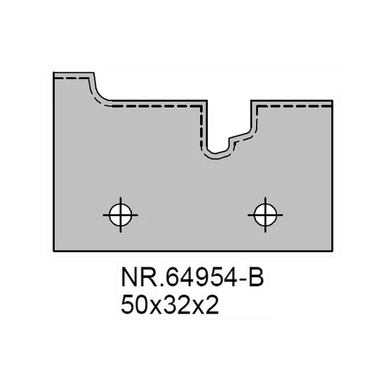 Omas ablakgyártó lapka 70000W-hez; Nr. 64954-B