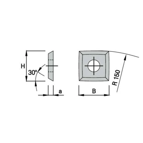 OMAS cserelapka ART 481-25A 15X15X2,5 R=150