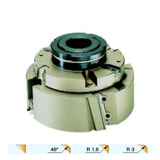 OMAS Ajtólap falcmaró szerszám; K423-02;  90°; 45°; R1,5; R3