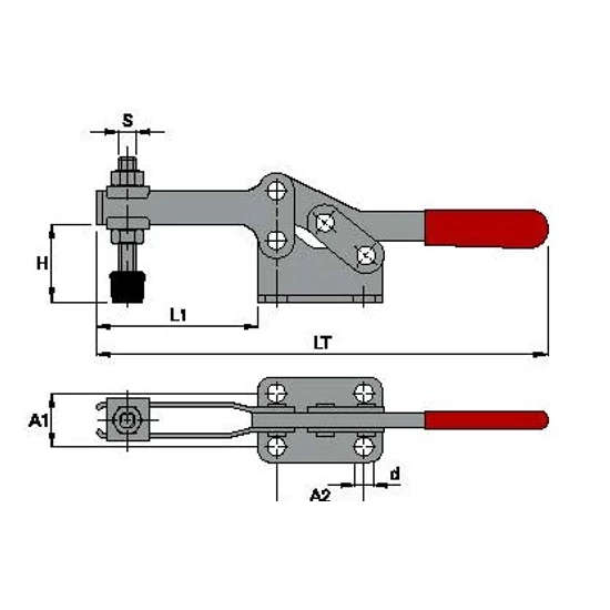 Excenteres leszorító, ART 702 A/600