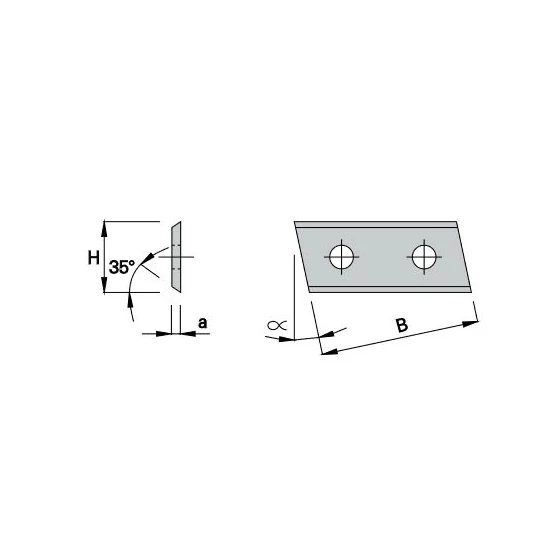 OMAS Keményfém cserelapka 9x12x1,5  6°-os