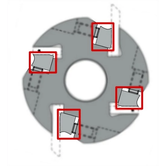 OMAS ékléc az ART 383-as marófejekhez; B=40-230 mm