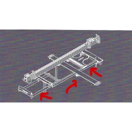 Robland keresztasztal bővíthető és állítható alátámasztással, Z400-hoz, O