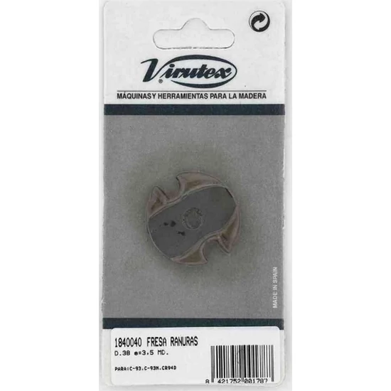 Virutex Tömítéshely-marófej D 38x3,5HM