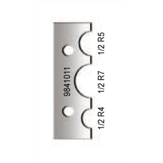 Virutex Karbidpenge készlet (2db) 1/2 rádiuszra 4, 5, 7 mm-hez (2db)