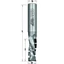 CMT Gyémánt lapkás nútmaró nyírási szöggel nestinghez, D=12x31 (12DP)