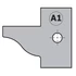 CMT Keményfém cserelapka pár, "A1" profil