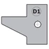 CMT Keményfém cserelapka pár, "D1" profil