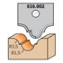 CMT profilos CNC marólapka; 616.002