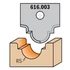 CMT profilos CNC marólapka; 616.003