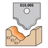 CMT profilos CNC marólapka; 616.005