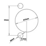 Kép 3/3 - CMT fúrószár a 334-es pánthelyfúró adapterhez, D=8x38,5 mm