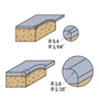 Kép 2/2 - CMT Keményfém lapkás tisztító és gömbölyítő maró, R=0,4-1,6; S=6,35-8
