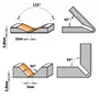 Kép 3/3 - CMT Keményfém lapkás ALUCOBOND® maró,  A=90°-135°; S=6-8