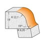 Kép 2/3 - CMT Keményfém lapkás gömbölyítő maró kemény akril lapokhoz, S=12-12,7