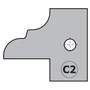 Kép 1/2 - CMT Keményfém cserelapka pár, "C2" profil