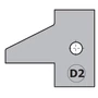 Kép 1/2 - CMT Keményfém cserelapka pár, "D2" profil