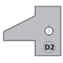 Kép 1/2 - CMT Keményfém cserelapka pár, "D2" profil