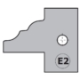 Kép 1/2 - CMT Keményfém cserelapka pár, "E2" profil