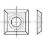 Kép 1/2 - P+ Keményfém cserelapka 12x12x1,5