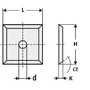 Kép 2/2 - P+ Keményfém cserelapka 12x12x1,5