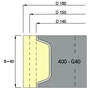 Kép 3/4 - Omas multiprofil marófej; ART 400-G; D=137; B=40