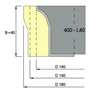 Kép 4/5 - Omas multiprofil marófej; ART 400-L; D=137; B=40