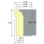 Kép 4/5 - Omas multiprofil marófej; ART 400-L; D=137; B=60