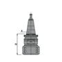 Kép 2/5 - Omas CNC centrikus tokmány, ART 526-L S=ISO30, SCM RH