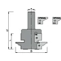 Kép 2/4 - OMAS CNC bútorfront gyártó szerszám 626-H 90X110 RH